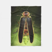 Firefly Lightning Bug - Indiana Staat Bug Fleecedecke (Vorderseite)