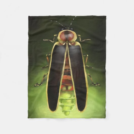 Firefly Lightning Bug - Indiana Staat Bug Fleecedecke (Vorderseite)