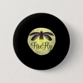 Firefly Lightning Bug Summer Gift Button (Vorderseite)