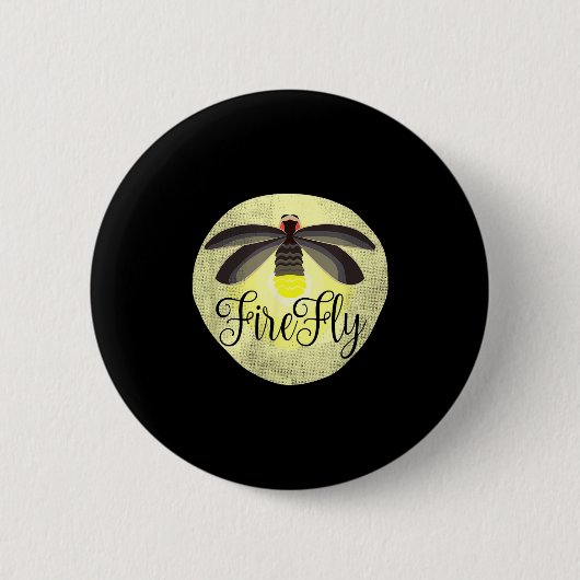 Firefly Lightning Bug Summer Gift Button (Vorderseite)