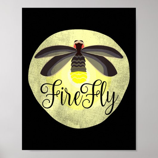 Firefly Lightning Bug Summer Gift Poster (Vorne)