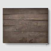 Firefly Lights Mason Jar Rustic Wedding Gästebuch (Rückseite)