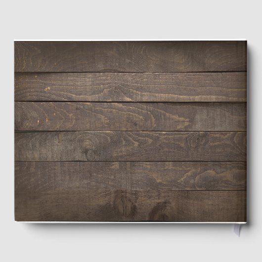 Firefly Lights Mason Jar Rustic Wedding Gästebuch (Rückseite)