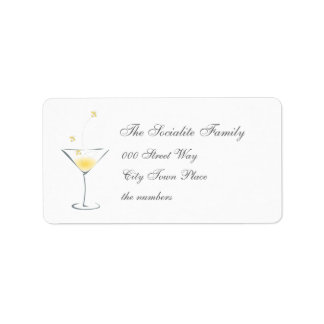 Firefly Martini Adressaufkleber