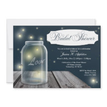 Firefly Mason Jar Bridal Einladungen