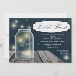 Firefly Mason Jar Bridal Einladungen