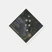 Firefly Mason Jar Oak Tree Wedding Napkins Serviette (Ecke)