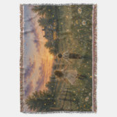 Firefly Meadow Farmhouse-Wurfdecke Decke (Vorderseite Vertikal)