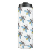 Firefly (Muster weiß) - Thermal Tumbler Thermosbecher (Vorderseite)