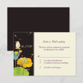 Firefly Night Niedlich Romantic Wedding RSVP Karte (Vorne/Hinten)