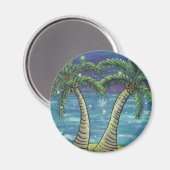 Firefly Palm Tree Magnet (Vorderseite/Rückseite)