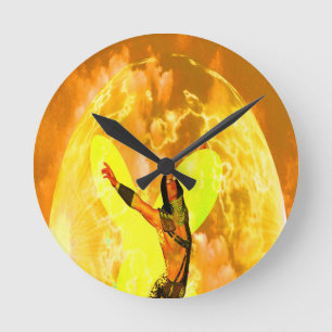 Firefly Runde Wanduhr