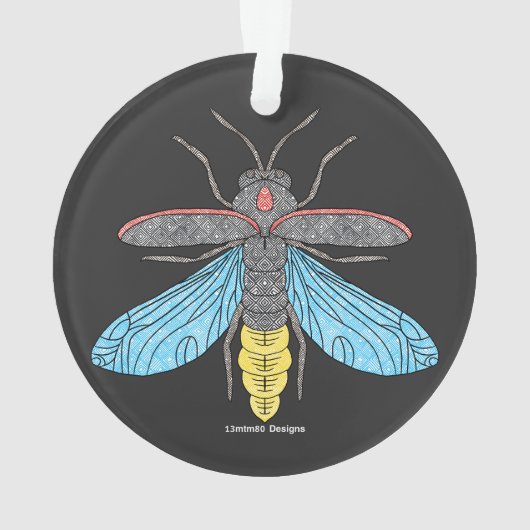 Firefly (schwarz) - Akryllische Ornamente (Rückseite)