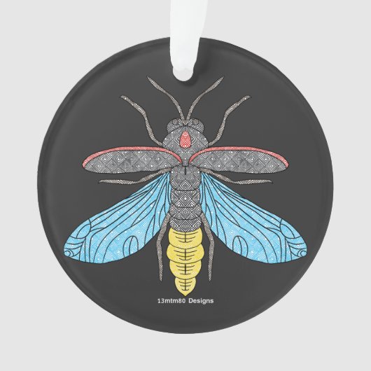 Firefly (schwarz) - Akryllische Ornamente (Vorderseite)