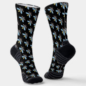 Firefly (schwarz) - Athletische Socken (Gewinkelt)