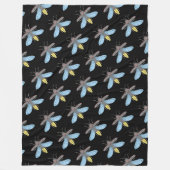 Firefly (schwarz) - Fleece Blanket (Vorderseite)