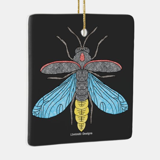 Firefly (schwarz) - Keramik Ornament (Rechts)