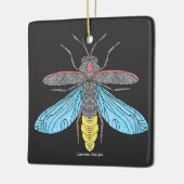Firefly (schwarz) - Keramik Ornament (Links)