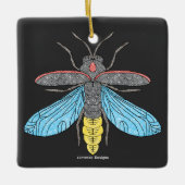 Firefly (schwarz) - Keramik Ornament (Vorderseite)