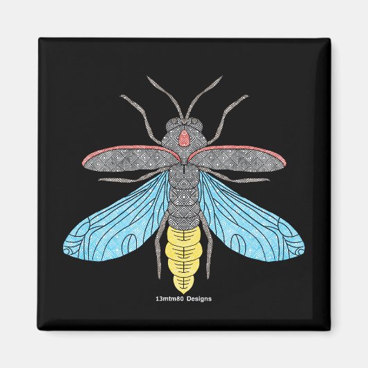 Firefly (schwarz) - Magnet (Vorne)