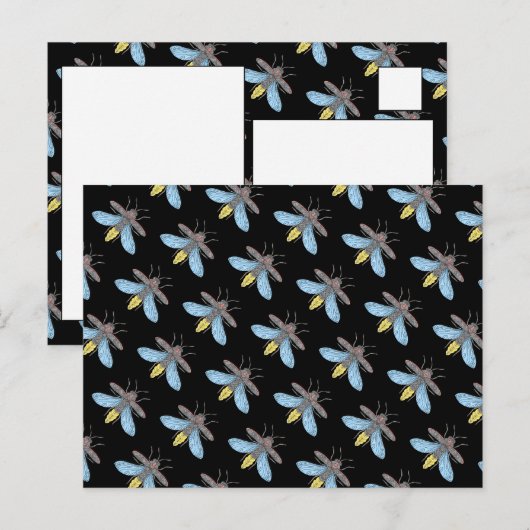 Firefly (schwarz) - Postkarte (Vorne/Hinten)
