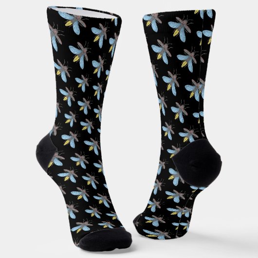 Firefly (schwarz) - Premium Socken (Gewinkelt)