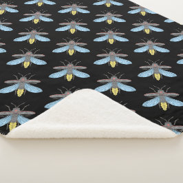 Firefly (schwarz) - Sherpa Blanket Sherpadecke