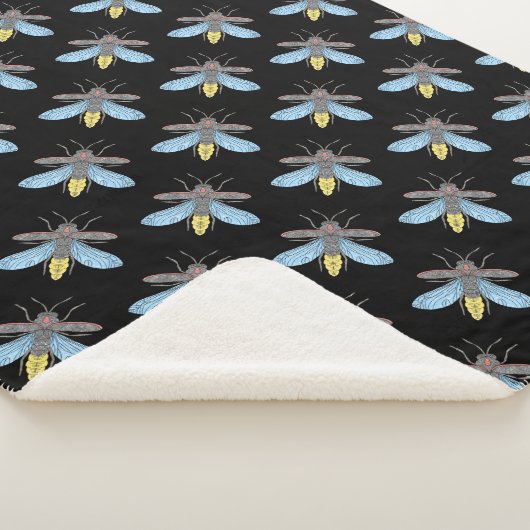 Firefly (schwarz) - Sherpa Blanket Sherpadecke (3/4)