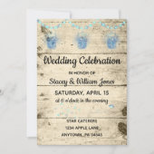 Firefly & String Lights Hochzeit Einladung (Vorderseite)