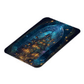 Firefly Village | Fantasy Digital Art Magnet (Linke Seite)