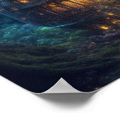 Firefly Village | Fantasy Digital Art Poster (Ecke)