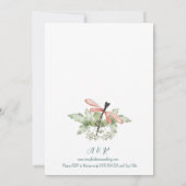 Firefly Watercolor Wedding Einladung (Rückseite)