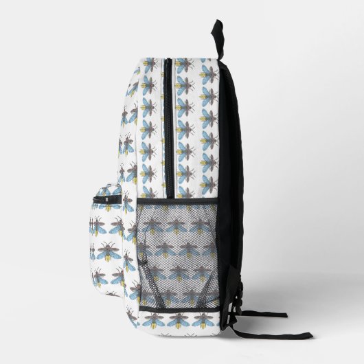 Firefly (weiß) - Backpack Bedruckter Rucksack (Rechts)