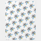 Firefly (weiß) - Fleece Blanket (Vorderseite)