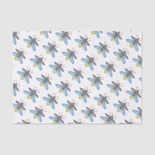 Firefly (weiß) - Gewebepapier Seidenpapier (Vorderseite)