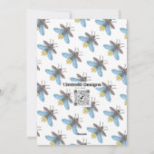 Firefly (weiß) - Grußkarte Feiertagskarte (Rückseite)