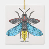 Firefly (weiß) - Keramik Ornament (Rückseite)