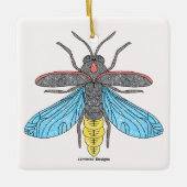 Firefly (weiß) - Keramik Ornament (Vorderseite)
