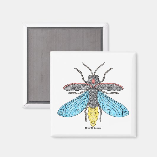 Firefly (weiß) - Magnet (Vorderseite/Rückseite)