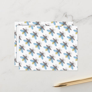 Firefly (weiß) - Postkarte