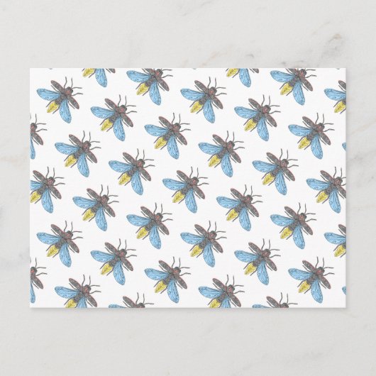 Firefly (weiß) - Postkarte (Vorderseite)