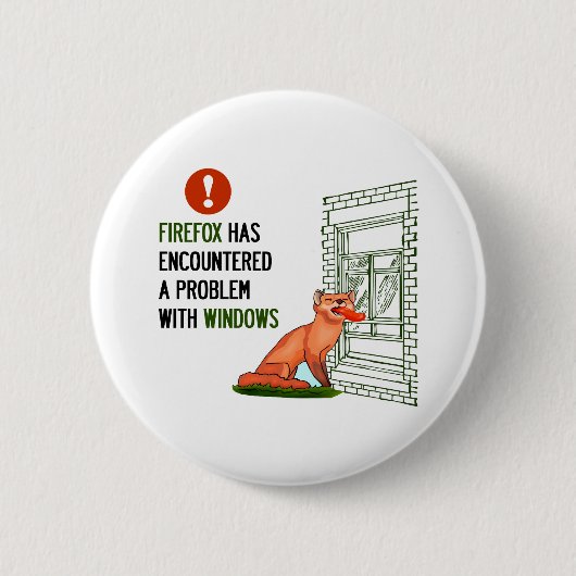 Firefox hat auf ein Problem mit Fenstern gestoßen Button (Vorderseite)