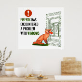 Firefox hat ein Problem mit Windows gefunden Poster (Küche)