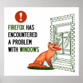 Firefox hat ein Problem mit Windows gefunden Poster (Vorne)