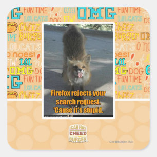 Firefox lehnt ab quadratischer aufkleber