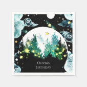 Firefsy Whimsy Woodland Geburtstag Serviette (Vorderseite)