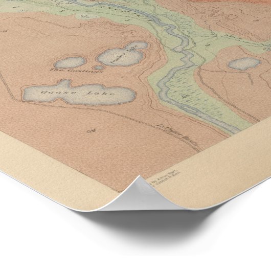 Firehole Geyser-Becken Poster (Ecke)