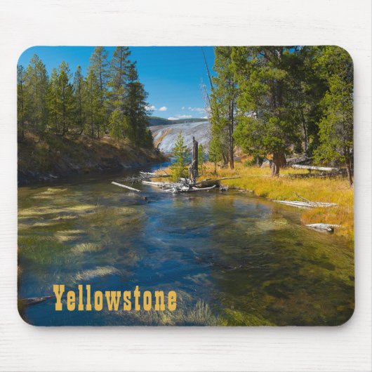 Firehole River Upper Geyser-Becken Yellowstone Mousepad (Vorne)
