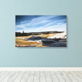 Firehole River Wrapped Canvas Leinwanddruck (Insitu (Holzboden))