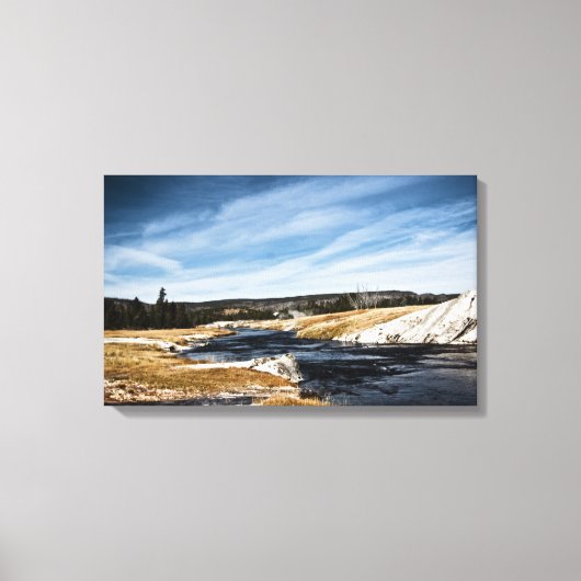 Firehole River Wrapped Canvas Leinwanddruck (Vorderseite)